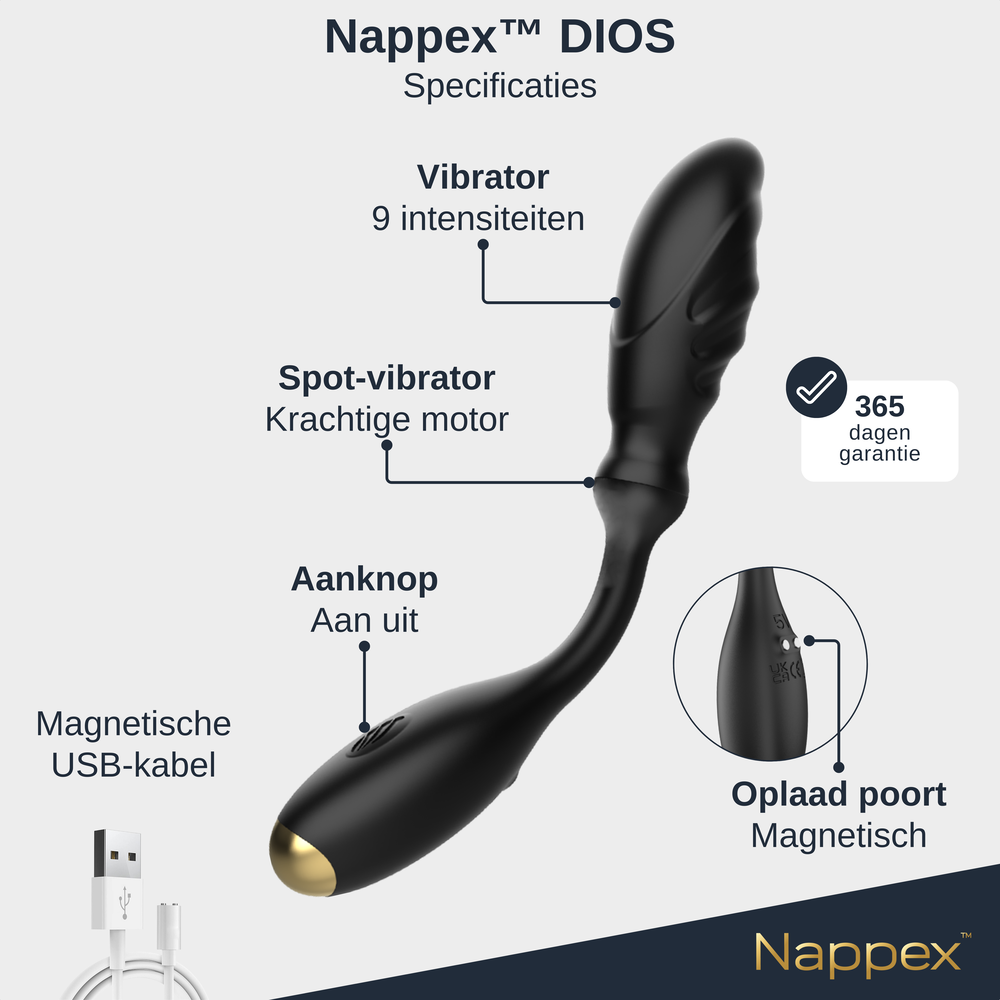 Nappex Vibrators - Nappex™ Dios - Vibrators Sex Toys voor Mannen en Vrouwen