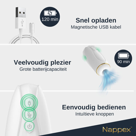Nappex Masturbator - Nappex™ Branco - Pocket Pussy Vibrators Sex toys - Wit Nappex Masturbator - Nappex™ Branco - Pocket Pussy Vibrators Sex toys - Wit