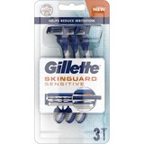Gillette Gillette Skinguard sensitive 3 pak wegwerp Gillette Gillette Skinguard sensitive 3 pak wegwerp