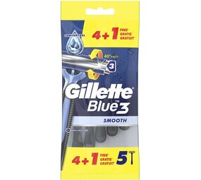 Gillette Gillette Scheermesjes Blue 3 wegwerp 4+1 Gillette Gillette Scheermesjes Blue 3 wegwerp 4+1