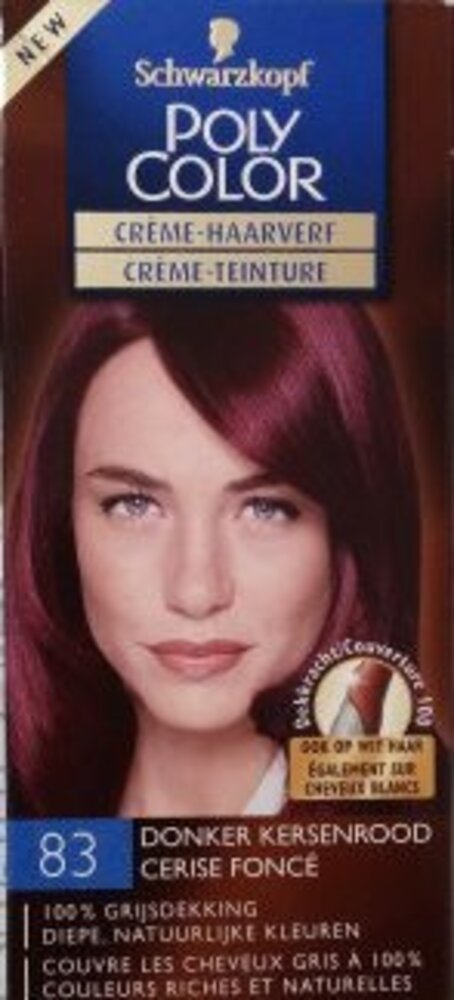 Schwarzkopf schwarzkopf creme-haarverf nr 83 donker kersenrood Schwarzkopf schwarzkopf creme-haarverf nr 83 donker kersenrood