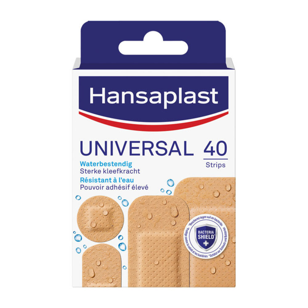 Hansaplast Hansaplast Pleisters – Universal Waterbestendig 40 strips Hansaplast Hansaplast Pleisters – Universal Waterbestendig 40 strips