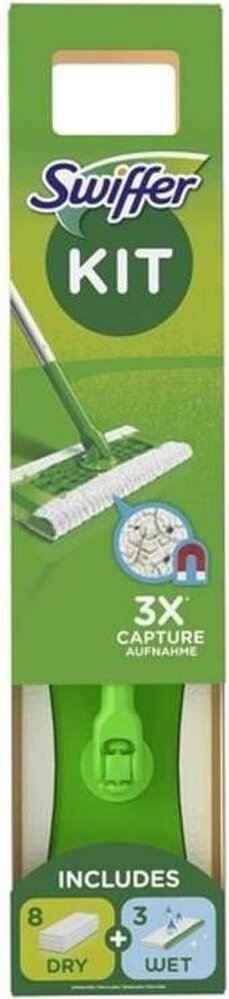 Swiffer Swiffer Starterskit vloerwisser met 8 Stofdoeken en 3 Natte Doeken Swiffer Swiffer Starterskit vloerwisser met 8 Stofdoeken en 3 Natte Doeken