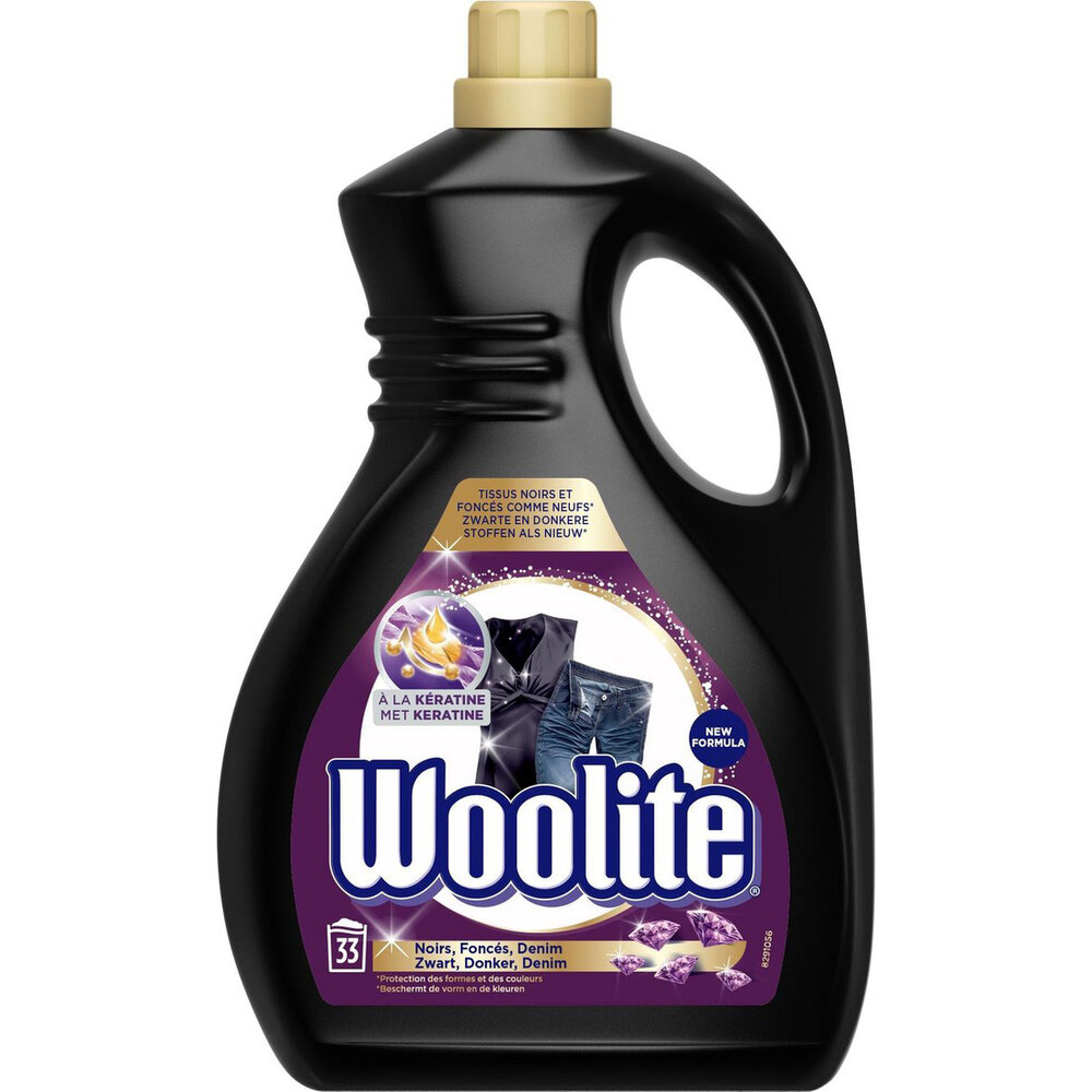Woolite Woolite met Keratine Zwart-Donker-Denim 33wasb/2L Woolite Woolite met Keratine Zwart-Donker-Denim 33wasb/2L