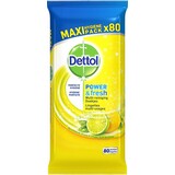 Dettol Dettol Reinigingsdoekjes Power & Fresh Citrus 80 stuks Dettol Dettol Reinigingsdoekjes Power & Fresh Citrus 80 stuks