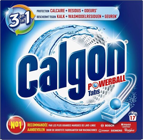 Calgon Calgon 3 in 1 Tabs Ontkalkingstabletten voor Wasmachines 17 wb Calgon Calgon 3 in 1 Tabs Ontkalkingstabletten voor Wasmachines 17 wb