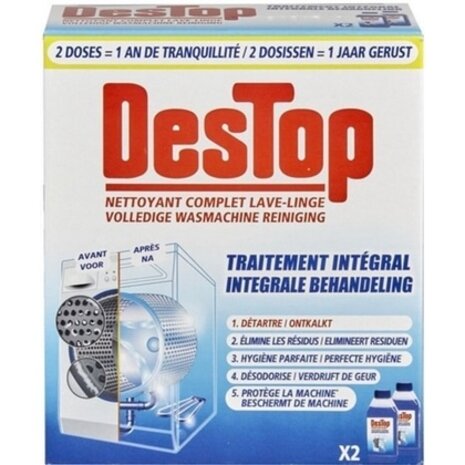 Destop Destop Wasmachinereiniger 2x250 ml Destop Destop Wasmachinereiniger 2x250 ml