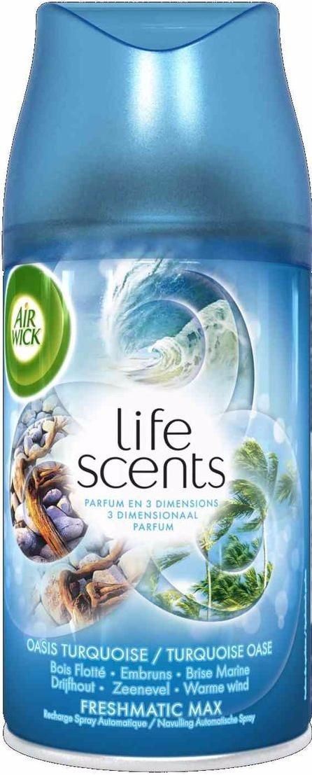 Airwick Airwick Freshmatic Luchtverfrisser Navulling - Life Scents Turquoise Oase 250 ml