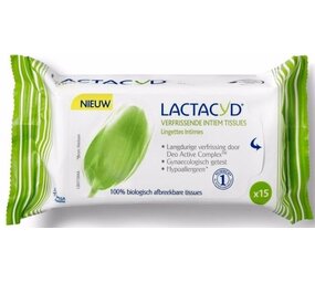 Lactacyd Lactacyd Intiem Tissues -Verfris 15 Stuks Lactacyd Lactacyd Intiem Tissues -Verfris 15 Stuks