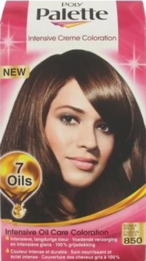 Schwarzkopf Schwarzkopf Poly Palette Haarverf - 850 Mokka Bruin Schwarzkopf Schwarzkopf Poly Palette Haarverf - 850 Mokka Bruin