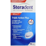 Steradent Steradent Bruistabletten Kunstgebit Ttriple Action Plus - 90 Stuks