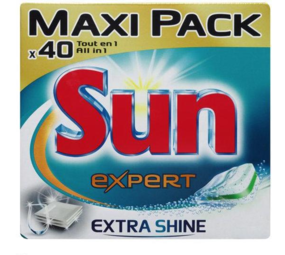 Sun Sun All In 1 Vaatwastabletten Expert Extra Shine - 40 stuks Sun Sun All In 1 Vaatwastabletten Expert Extra Shine - 40 stuks