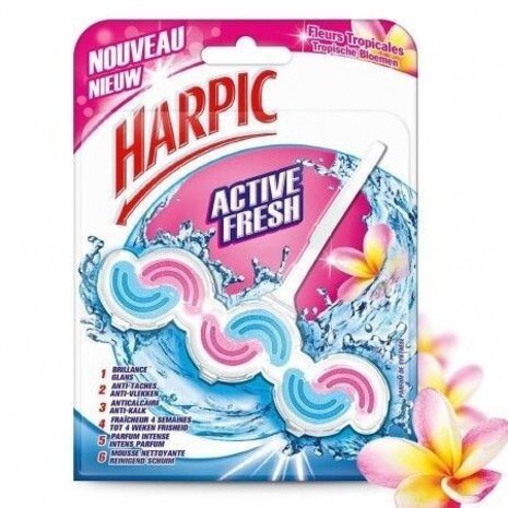 Harpic Harpic Active Fresh Toiletblok - Tropische Bloemen Harpic Harpic Active Fresh Toiletblok - Tropische Bloemen