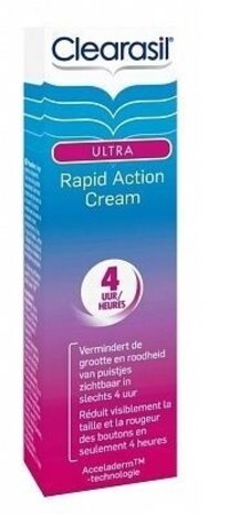 Clearasil Clearasil Ultra Rapid Action Cream 4 Hours - 15 ml Clearasil Clearasil Ultra Rapid Action Cream 4 Hours - 15 ml