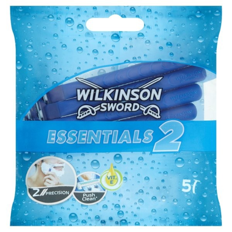 Wilkinson Wilkinson Sword Scheermesjes Essentials 2 Men - 5 Stuks Wilkinson Wilkinson Sword Scheermesjes Essentials 2 Men - 5 Stuks