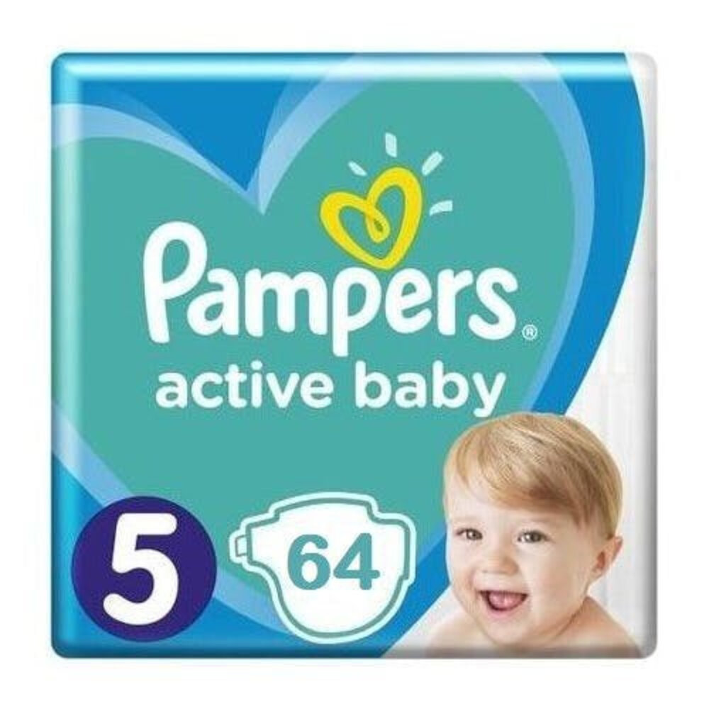 Pampers Pampers Luiers Active Baby Maat 5 - 64 Stuks Pampers Pampers Luiers Active Baby Maat 5 - 64 Stuks