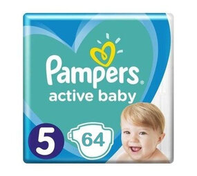 Pampers Pampers Luiers Active Baby Maat 5 - 64 Stuks Pampers Pampers Luiers Active Baby Maat 5 - 64 Stuks