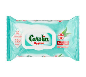 Carolin Carolin Hygiëne Doekjes Eucalyptus Extra Groot - 80 Stuks Carolin Carolin Hygiëne Doekjes Eucalyptus Extra Groot - 80 Stuks