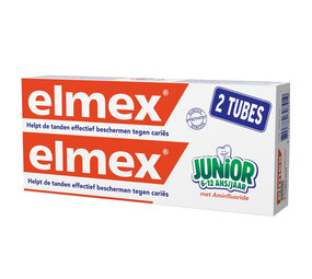Elmex Elmex Tandpasta Junior Anti Cariës Duopack - 2 x 75 ml Elmex Elmex Tandpasta Junior Anti Cariës Duopack - 2 x 75 ml