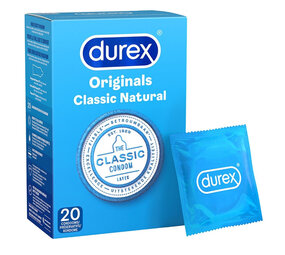 Durex Durex Original Condooms Classic Natural - 20 stuks Durex Durex Original Condooms Classic Natural - 20 stuks
