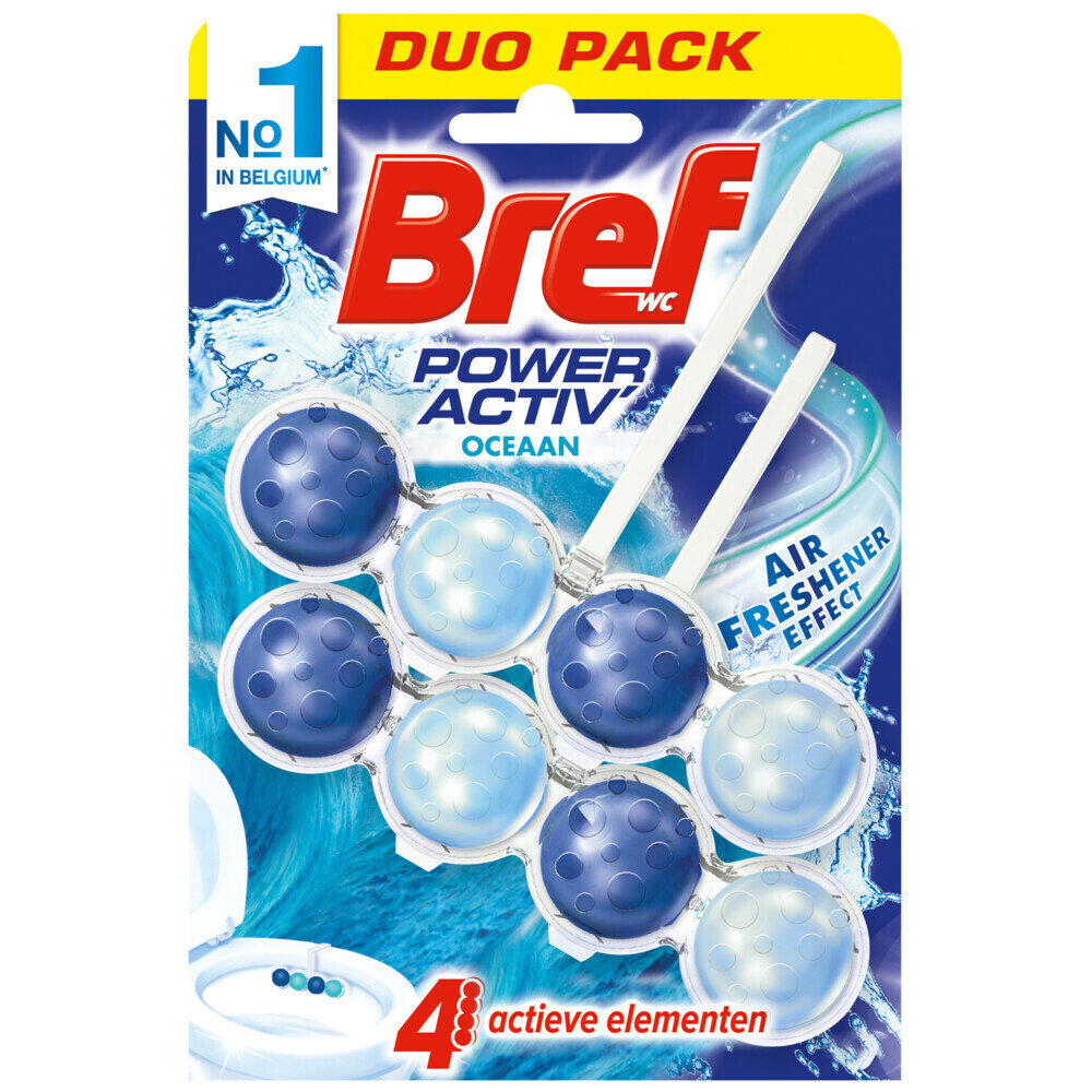 Bref Bref Toiletblok Power Activ Oceaan Duopack - 50 gr Bref Bref Toiletblok Power Activ Oceaan Duopack - 50 gr