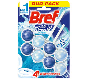 Bref Bref Toiletblok Power Activ Oceaan Duopack - 50 gr Bref Bref Toiletblok Power Activ Oceaan Duopack - 50 gr