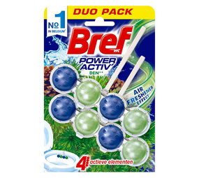 Bref Bref Toiletblok Power Activ Den Duopack - 50 gr Bref Bref Toiletblok Power Activ Den Duopack - 50 gr