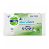 Dettol Dettol 2-In-1 Hygiënische Doekjes - 12 Stuks Dettol Dettol 2-In-1 Hygiënische Doekjes - 12 Stuks