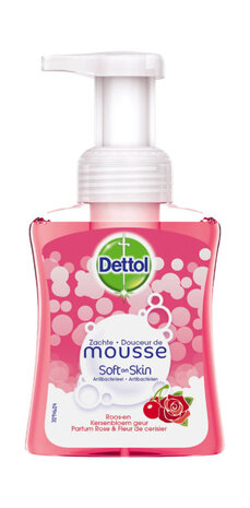 Dettol Dettol Handzeep Zachte Mousse Roos & Kersenbloesem - 250 ml Dettol Dettol Handzeep Zachte Mousse Roos & Kersenbloesem - 250 ml