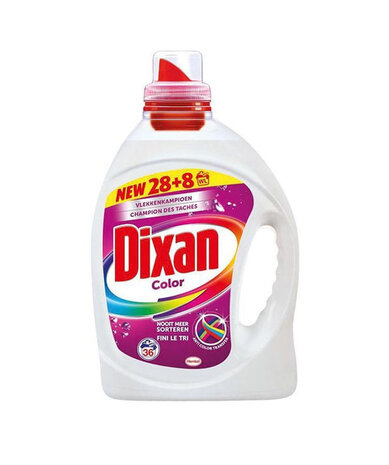 Dixan Dixan Vloeibaar Wasmiddel Color - 36 Wasbeurten Dixan Dixan Vloeibaar Wasmiddel Color - 36 Wasbeurten
