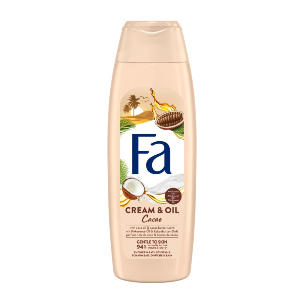 Fa Fa Douche Gel Cream & Oil Cacaoboter en Kokos - 750 ml Fa Fa Douche Gel Cream & Oil Cacaoboter en Kokos - 750 ml