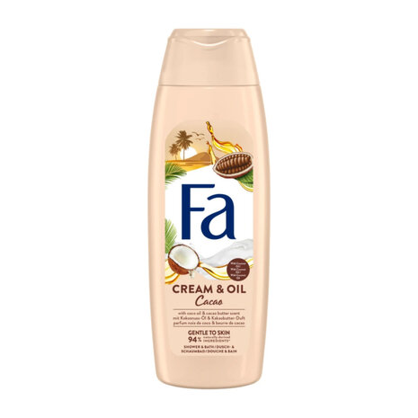 Fa Fa Douche Gel Cream & Oil Cacaoboter en Kokos - 750 ml Fa Fa Douche Gel Cream & Oil Cacaoboter en Kokos - 750 ml