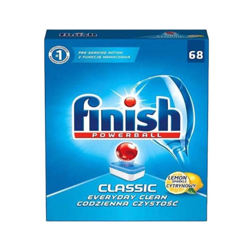 Finish Finish Vaatwastabletten Classic Lemon - 68 Tabletten Finish Finish Vaatwastabletten Classic Lemon - 68 Tabletten