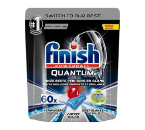 Finish Finish Vaatwastabletten Quantum Ultimate Powerball - 60 Tabletten Finish Finish Vaatwastabletten Quantum Ultimate Powerball - 60 Tabletten