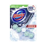 Glorix Glorix WC Blok Power 5 Met Bleek - 55 g Glorix Glorix WC Blok Power 5 Met Bleek - 55 g