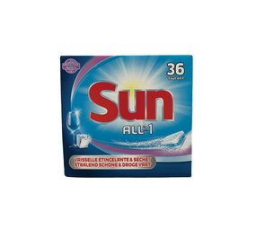 Sun Sun All-in-1 Vaatwastabletten Protect - 36 stuks Sun Sun All-in-1 Vaatwastabletten Protect - 36 stuks