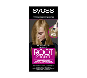 Syoss Syoss Root Retouch Uitgroeiverf - BR1 Midden Blond Syoss Syoss Root Retouch Uitgroeiverf - BR1 Midden Blond