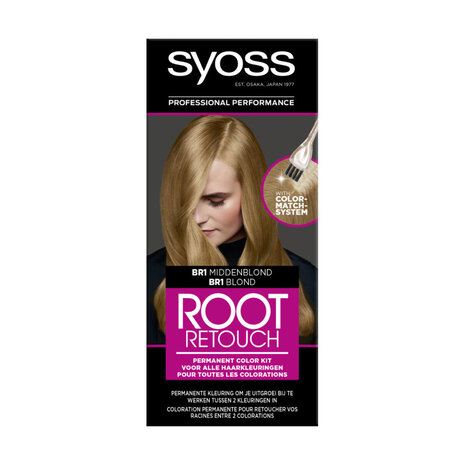 Syoss Syoss Root Retouch Uitgroeiverf - BR1 Midden Blond Syoss Syoss Root Retouch Uitgroeiverf - BR1 Midden Blond