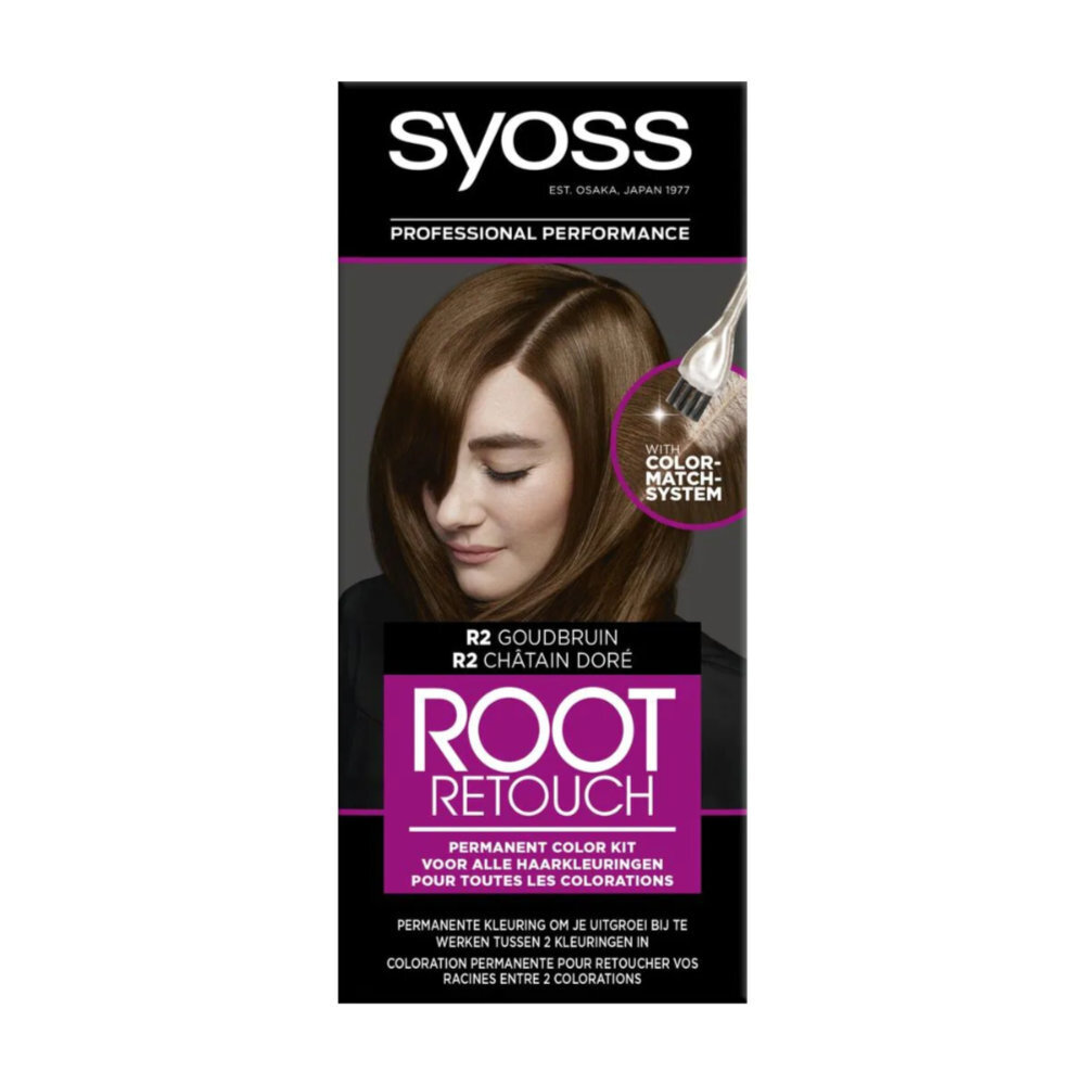 Syoss Syoss Root Retouch Uitgroeiverf - R2 Goud Bruin Syoss Syoss Root Retouch Uitgroeiverf - R2 Goud Bruin