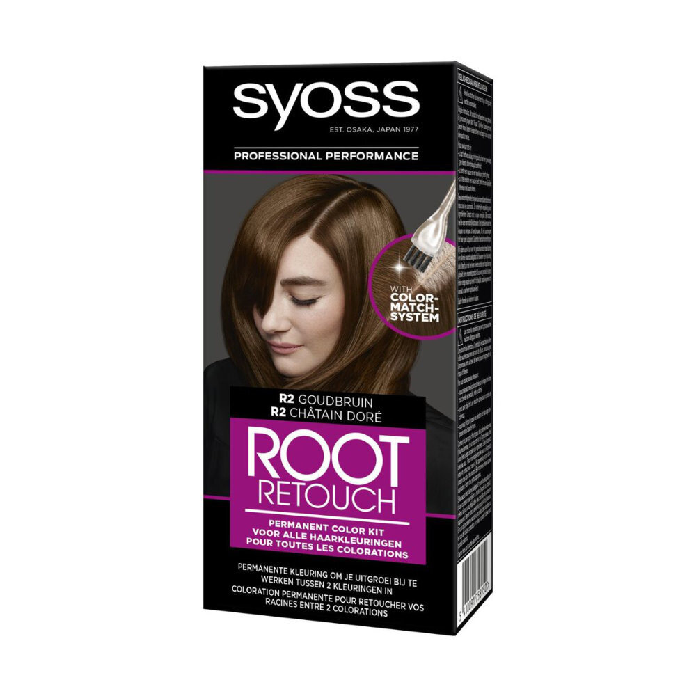 Syoss Syoss Root Retouch Uitgroeiverf - R2 Goud Bruin Syoss Syoss Root Retouch Uitgroeiverf - R2 Goud Bruin
