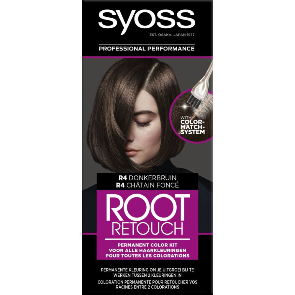 Syoss Syoss Root Retouch - R4 Donkerbruin Syoss Syoss Root Retouch - R4 Donkerbruin