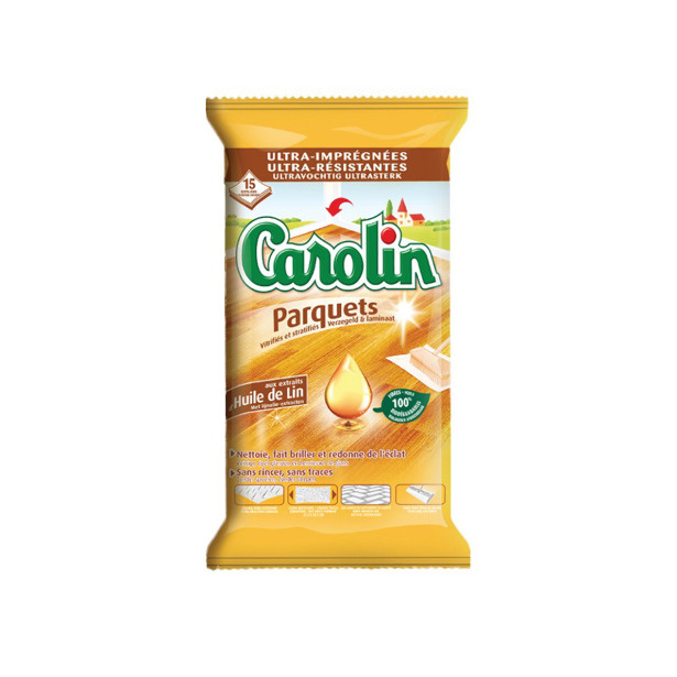 Carolin Carolin Schoonmaakdoekjes Parket met Lijnolie -15st