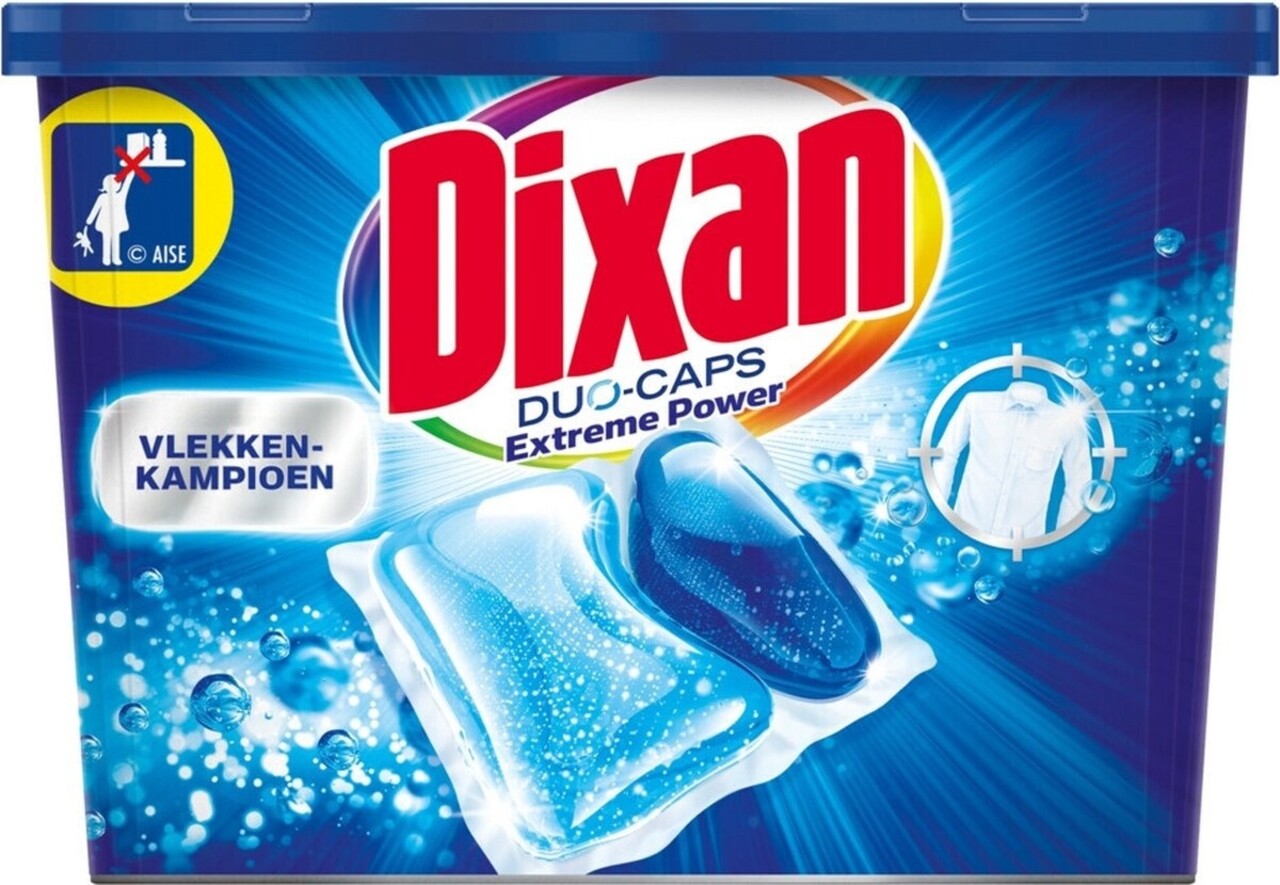 Dixan Dixan Duo-Caps Extreme Power Wascapsules - 19 Wasbeurten Dixan Dixan Duo-Caps Extreme Power Wascapsules - 19 Wasbeurten