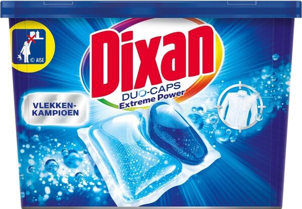 Dixan Dixan Duo-Caps Extreme Power Wascapsules - 19 Wasbeurten Dixan Dixan Duo-Caps Extreme Power Wascapsules - 19 Wasbeurten