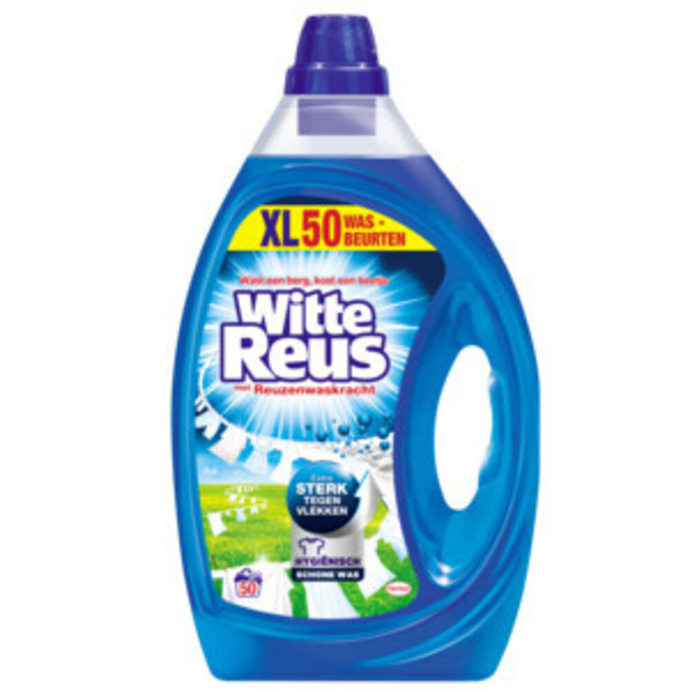 Witte Reus Witte Reus Gel - Extra Sterk Tegen Vlekken - 50 Wasbeurten Witte Reus Witte Reus Gel - Extra Sterk Tegen Vlekken - 50 Wasbeurten