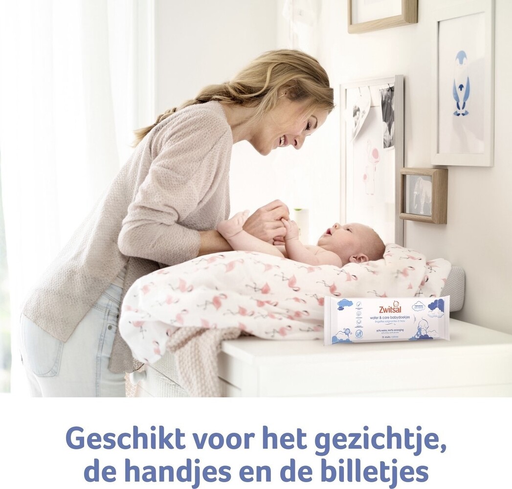 Zwitsal Zwitsal Water & Care Babydoekjes - 75 stuks