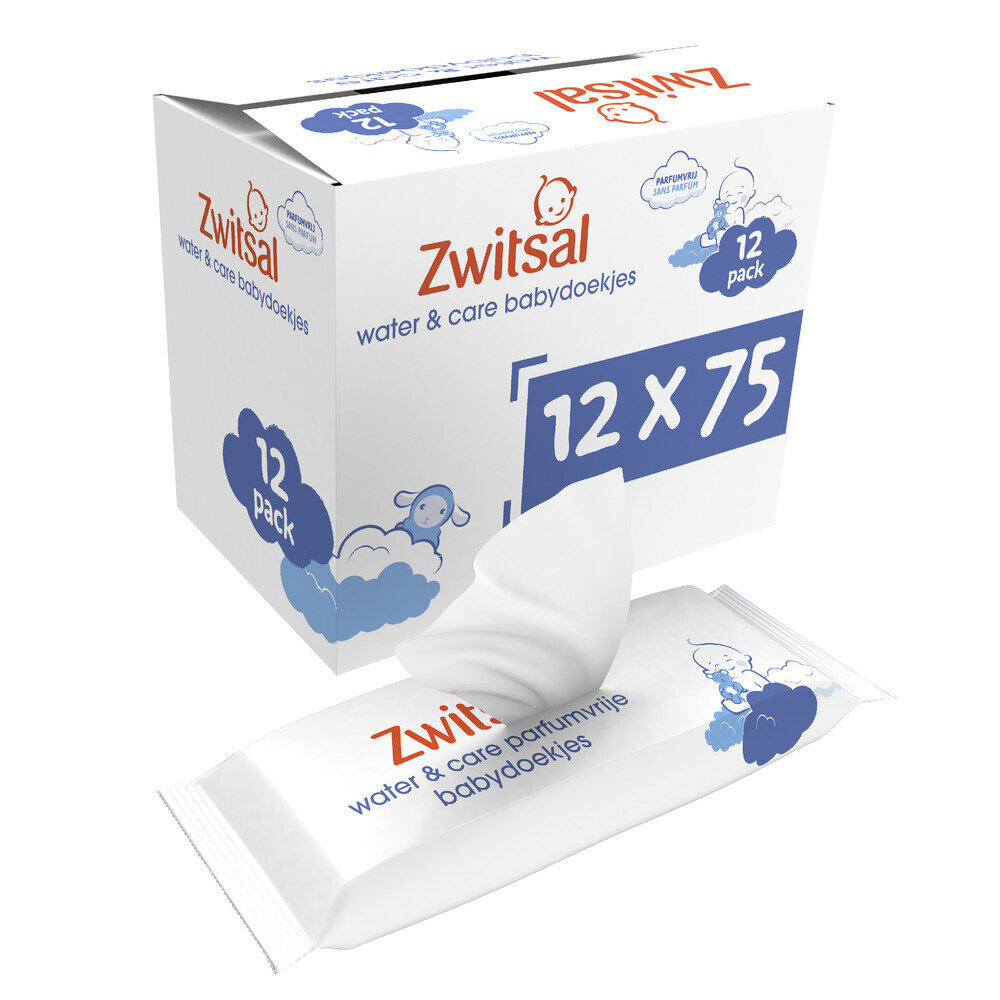 Zwitsal Zwitsal Water & Care Babydoekjes - 75 stuks
