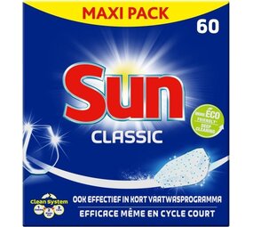 Sun Sun Classic Vaatwastabletten - 60 stuks Sun Sun Classic Vaatwastabletten - 60 stuks