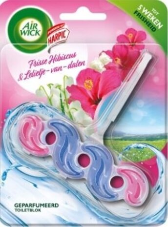 Air Wick Toilet Blok 35gr Frisse Hibiscus & Lelietje Air Wick Toilet Blok 35gr Frisse Hibiscus & Lelietje