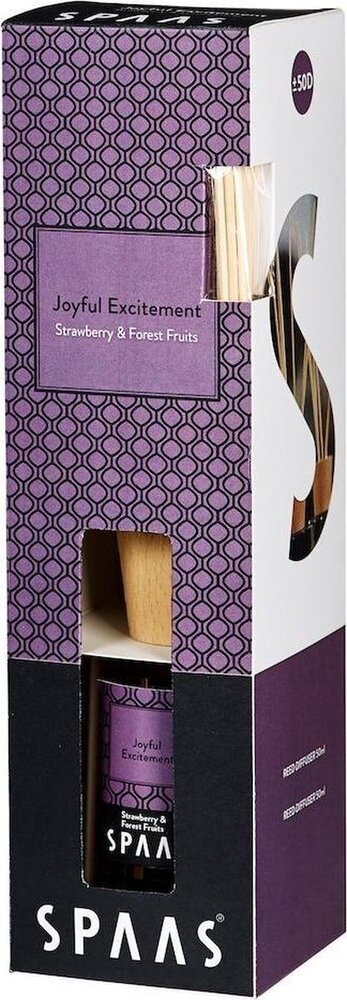 Spaas Spaas Geurstokjes Joyful Excitement Strawberries & Forest Fruits - 80ml Spaas Spaas Geurstokjes Joyful Excitement Strawberries & Forest Fruits - 80ml